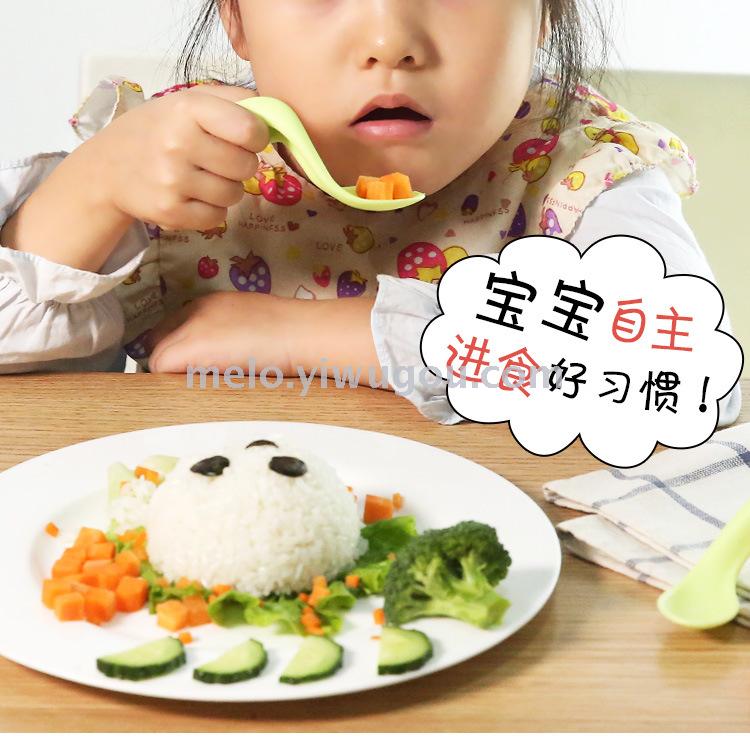 Baby tilting spoon, learning to eat training spoons, children fork spoons, baby utensils