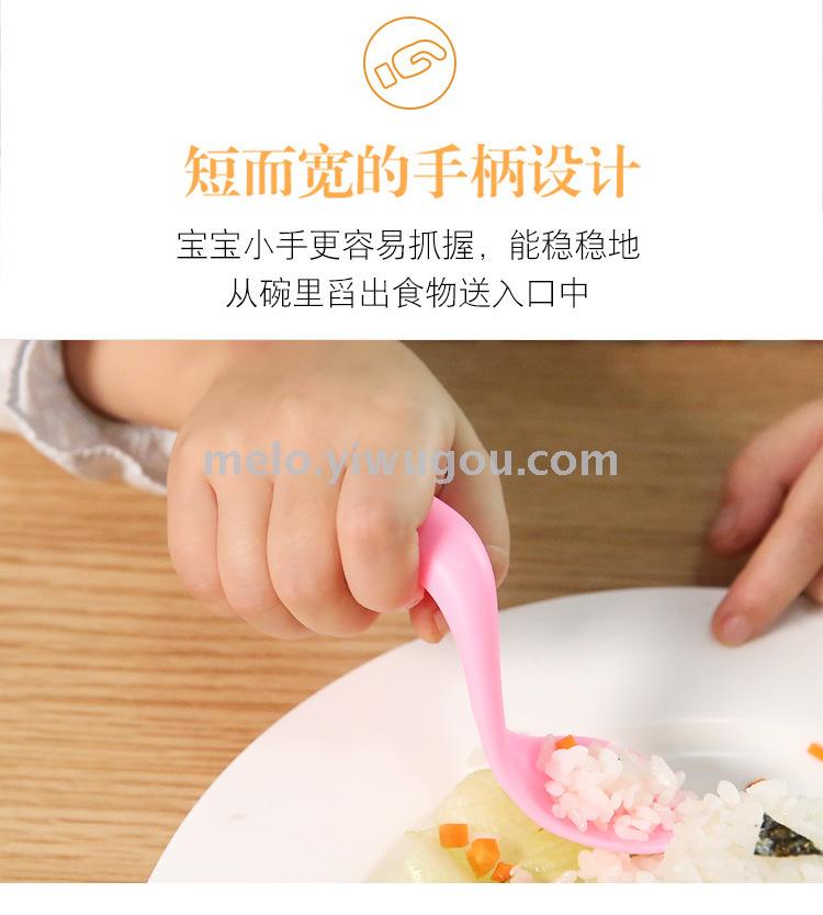 Baby tilting spoon, learning to eat training spoons, children fork spoons, baby utensils
