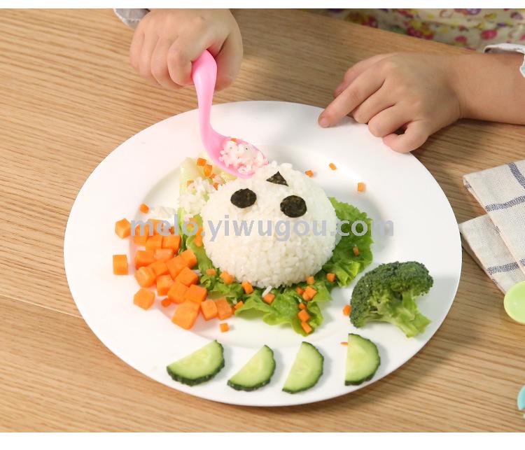 Baby tilting spoon, learning to eat training spoons, children fork spoons, baby utensils