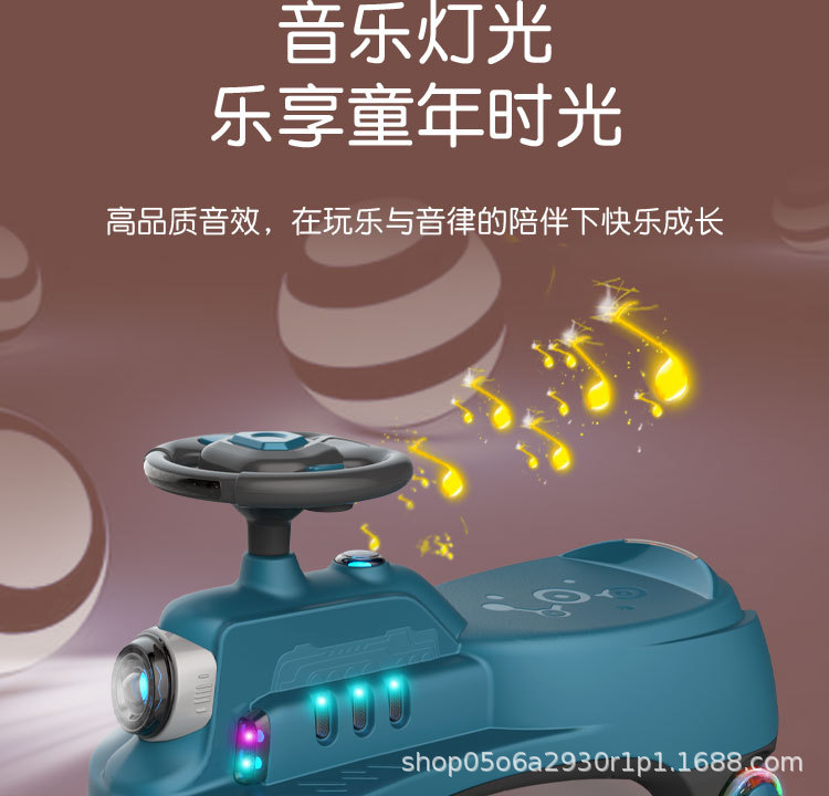 Baby Swing Car Music Male and Female Baby Bobby Car 1-3 Years Old Scooter Luge Universal Wheel Source Manufacturer Baby Swing Car Music Male and Female Baby Bobby Car 1-3 Years Old Scooter Luge Universal Wheel Source Manufacturer