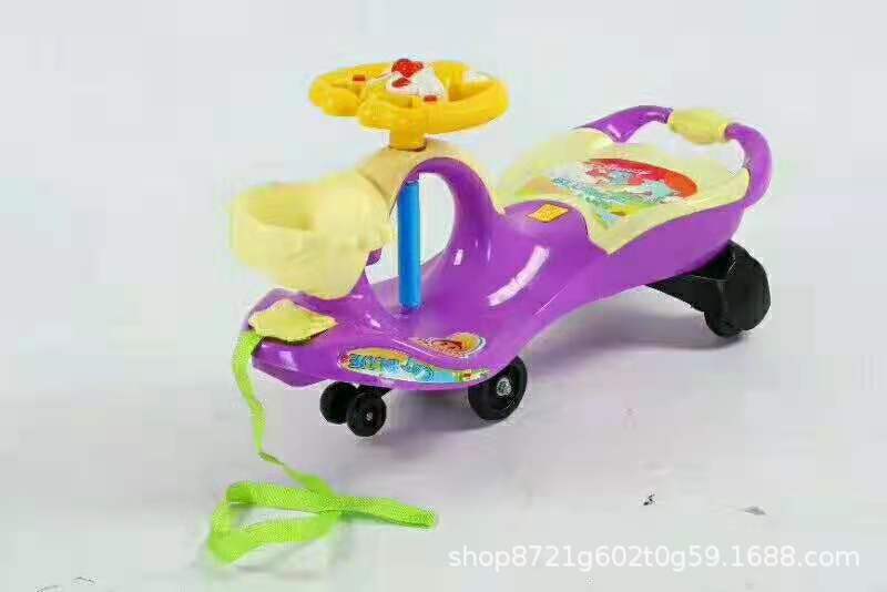 Baby Swing Car New Bobby Car Gifts Scooter with Music Anti-Rollover Luge Toy Car Wholesale