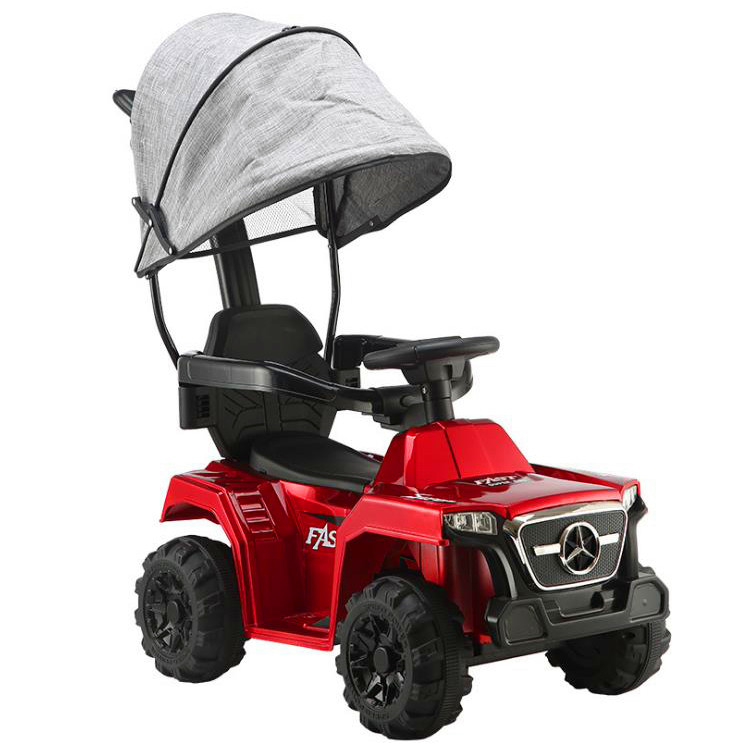 Baby Swing Car Anti-Flip Luge Electric Four-Wheel 3-Year-Old Baby Boy Car Hand Push Swing Girl Toy Car