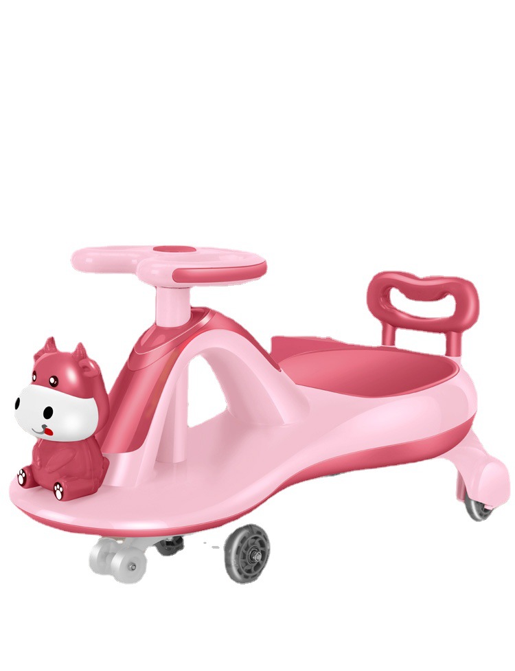 Baby Swing Car with Music Light Bobby Car Smooth Luge 1-3-6 Years Old Baby Boys and  Baby Swing Car