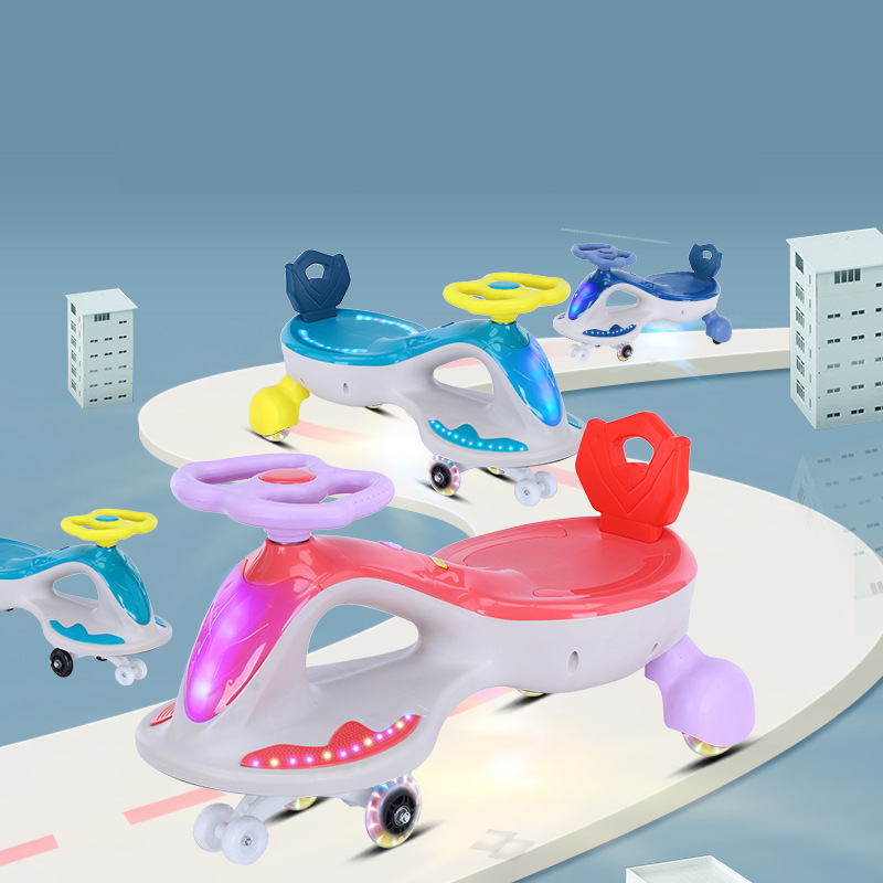 Baby Swing Car Bobby Car Balance Car Baby Swing Car Scooter Luge Leisure Fitness Luminous Stroller
