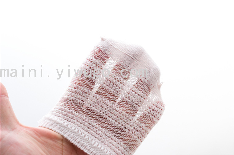 Spring and Summer Cotton Invisible Ultra-Thin Mesh Infant Low-Cut Socks Striped Anti-Mosquito Socks for Boys and Girls