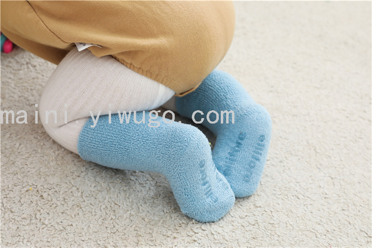 2021 Autumn and Winter Solid Color Baby Terry Tube Socks Coral Fleece Thickened Warm Floor Socks Non-Slip Infant Socks 2021 Autumn and Winter Solid Color Baby Terry Tube Socks Coral Fleece Thickened Warm Floor Socks Non-Slip Infant Socks