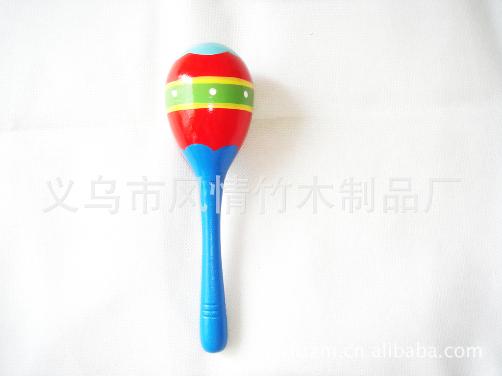 Colorful infant early childhood education puzzle toy wooden hammer children hand toys wooden sand hammer
