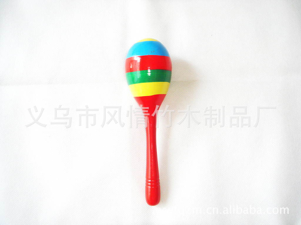 Colorful infant early childhood education puzzle toy wooden hammer children hand toys wooden sand hammer