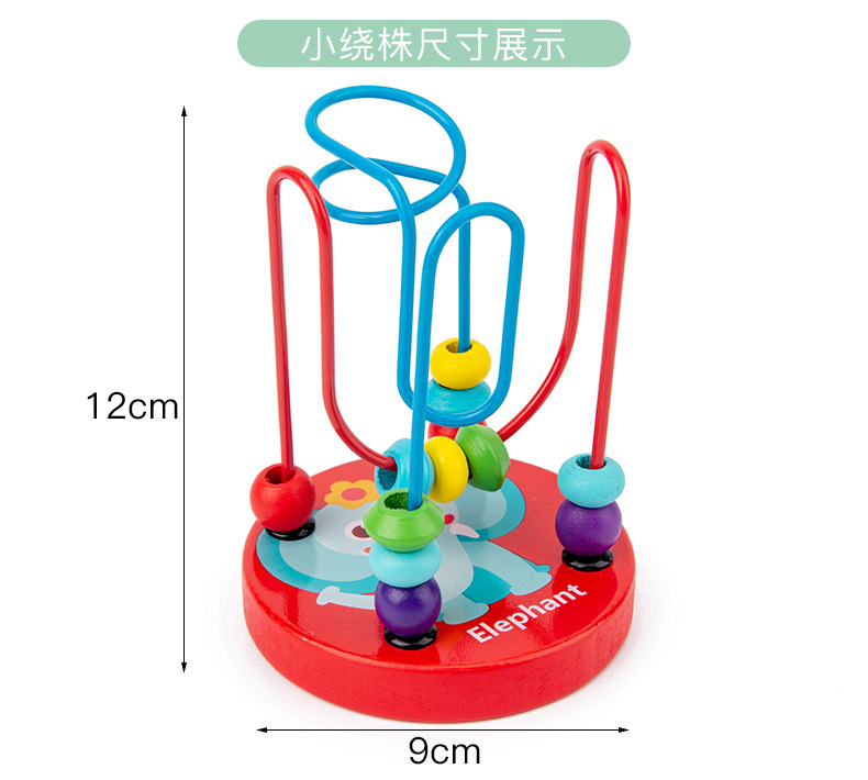 Infant Children's Eight-Tone Toy Piano Beaded Toy Worm Rainbow Tower Baby Early Education Educational Wooden Toys