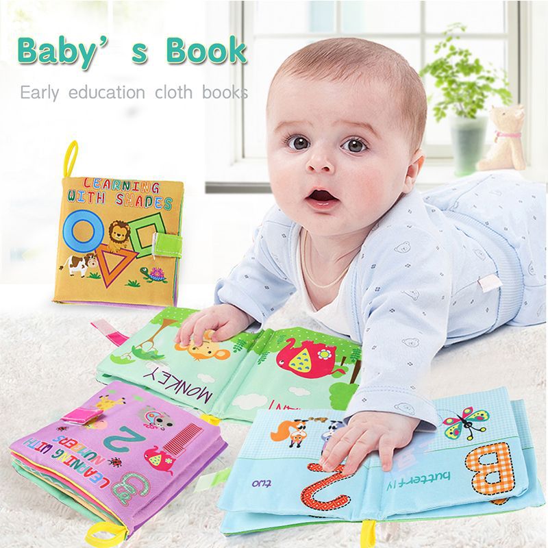 Infant Ring Paper Palm Book Baby Educational Early Education Cloth Book Cloth Toy Delivery Toys for Children and Infants