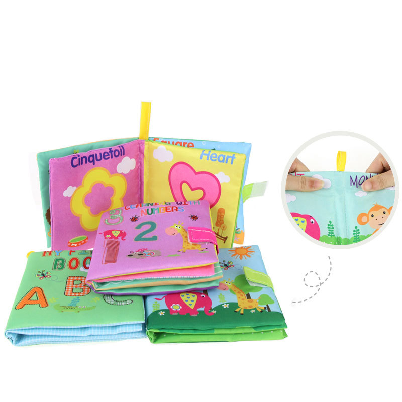 Infant Ring Paper Palm Book Baby Educational Early Education Cloth Book Cloth Toy Delivery Toys for Children and Infants