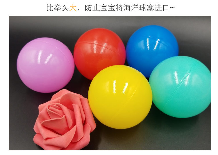 Baby Marine Ball Thickened Elastic Bounce Ball Children Park Toys Color Indoor Ball Pool Infant Toy Ball