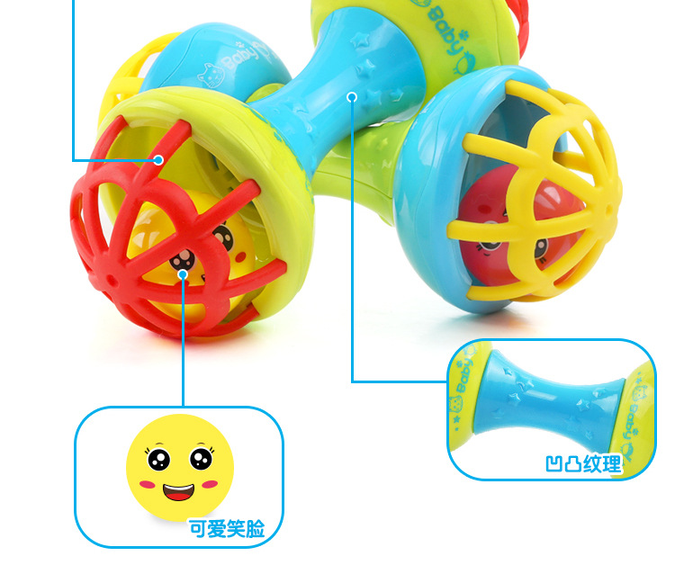 Baby's Hand-Held Rattle Ball Infant Teether Toys Rattle Fitness Soft Rubber Ball Colorful Bell Ball Baby Toy Baby's Hand-Held Rattle Ball Infant Teether Toys Rattle Fitness Soft Rubber Ball Colorful Bell Ball Baby Toy