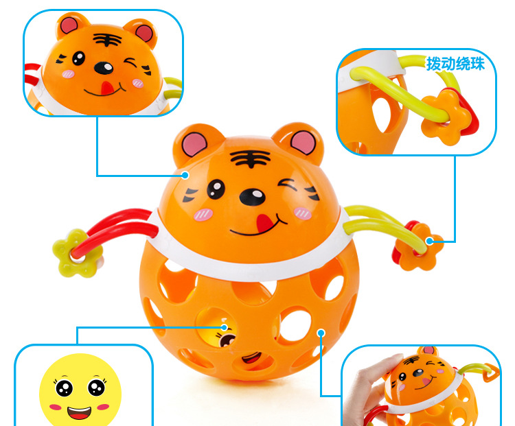 Baby's Hand-Held Rattle Ball Infant Teether Toys Rattle Fitness Soft Rubber Ball Colorful Bell Ball Baby Toy Baby's Hand-Held Rattle Ball Infant Teether Toys Rattle Fitness Soft Rubber Ball Colorful Bell Ball Baby Toy