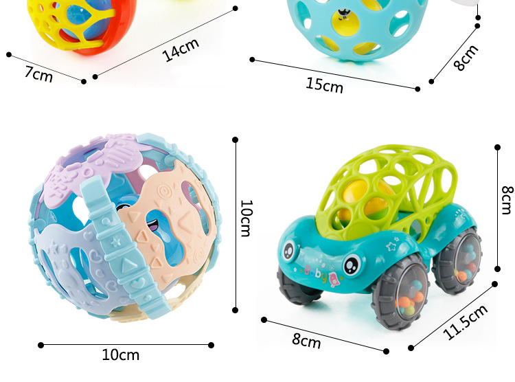Baby's Hand-Held Rattle Ball Infant Teether Toys Rattle Fitness Soft Rubber Ball Colorful Bell Ball Baby Toy Baby's Hand-Held Rattle Ball Infant Teether Toys Rattle Fitness Soft Rubber Ball Colorful Bell Ball Baby Toy