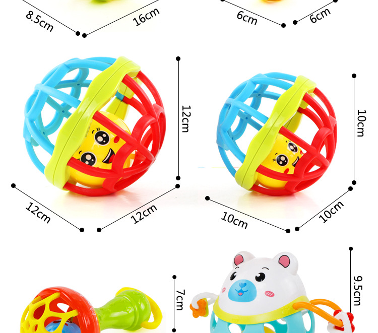 Baby's Hand-Held Rattle Ball Infant Teether Toys Rattle Fitness Soft Rubber Ball Colorful Bell Ball Baby Toy Baby's Hand-Held Rattle Ball Infant Teether Toys Rattle Fitness Soft Rubber Ball Colorful Bell Ball Baby Toy