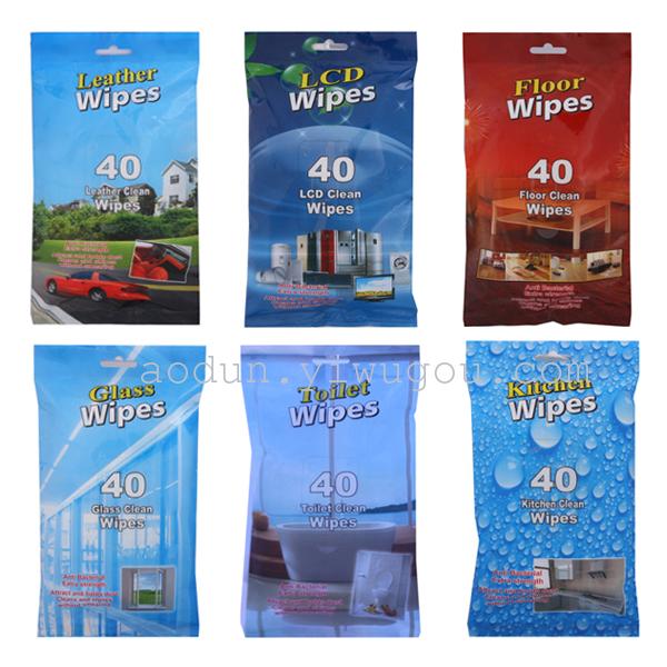 Wipes wet tissue paper factory direct export floor/WC/leather/auto