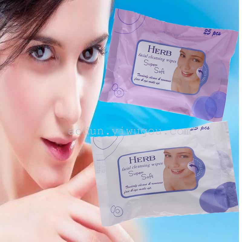 25 piece wet towels/wipes/Makeup bags ladies make-up Remover wet tissue paper export manufacturers