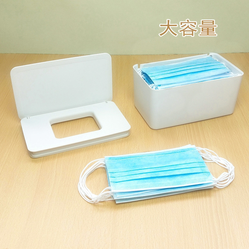 New Style Wet Tissue Paper Extraction Box Wet Tissue Box Household DustProof Desktop Sealing Wet Tissue Box Storage Box