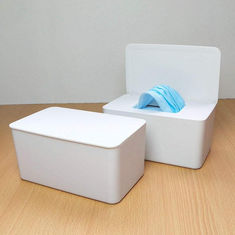 New Style Wet Tissue Paper Extraction Box Wet Tissue Box Household DustProof Desktop Sealing Wet Tissue Box Storage Box