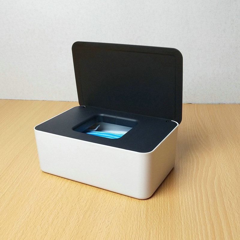 Tissue Box with Lid Paper Extraction Box Wet Tissue Box Household DustProof Desktop Sealing Wet Tissue Box Storage Box