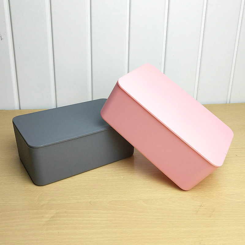 Tissue Box with Lid Paper Extraction Box Wet Tissue Box Household DustProof Desktop Sealing Wet Tissue Box Storage Box