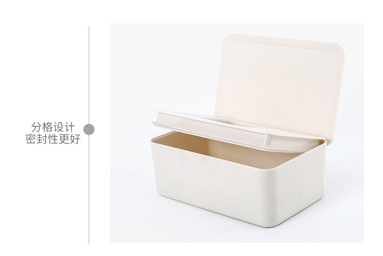 Tissue Box with Lid Paper Extraction Box Wet Tissue Box Household DustProof Desktop Sealing Wet Tissue Box Storage Box