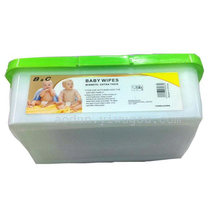 Infant boxed wipes babay wipes wet tissue paper manufacturers to export 80 sheets