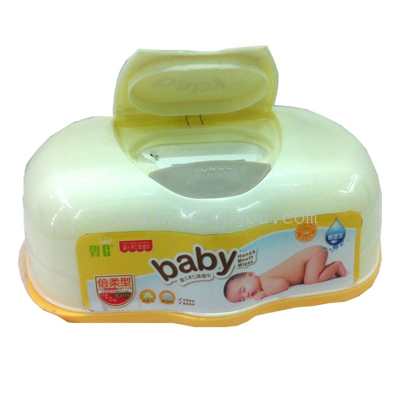 Upscale boxed bi c baby wipes soft cotton padded spunlace float wet tissue paper factory direct wholesale