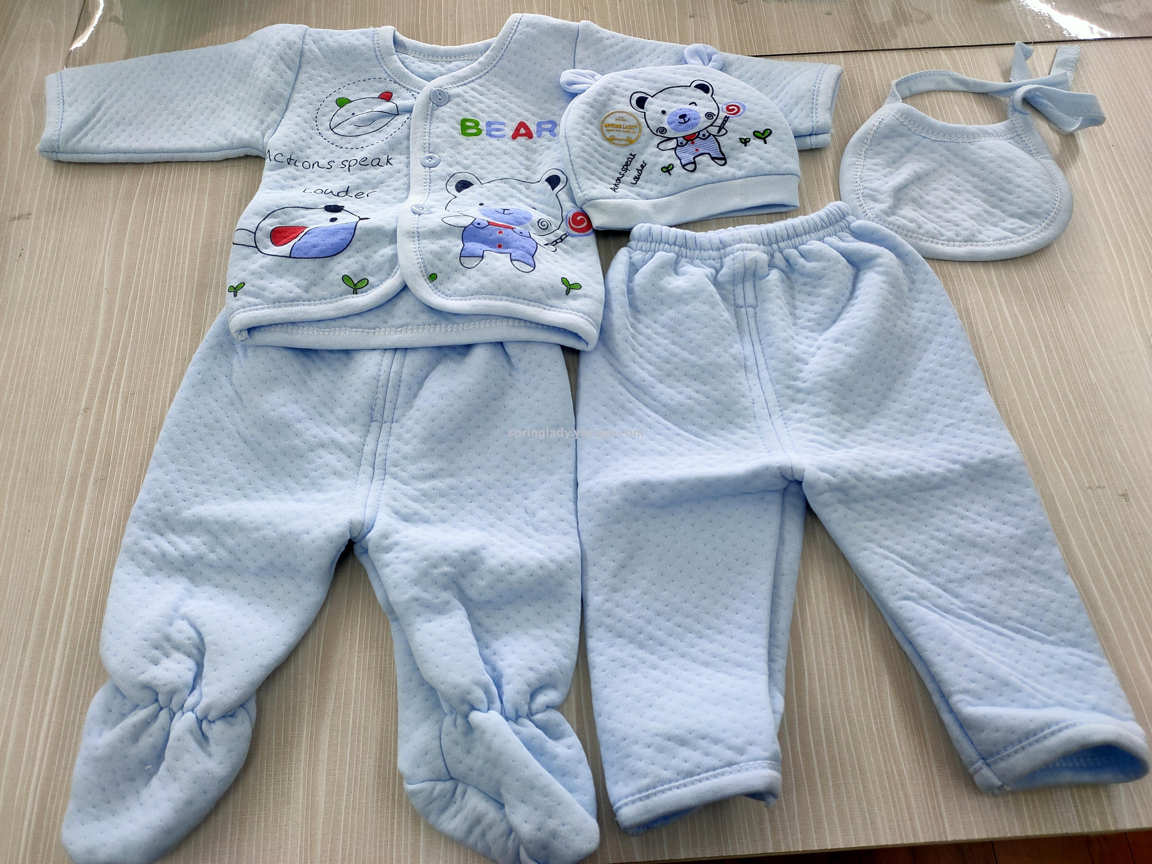 Baby Clothes Babies' Suit 5-Piece Newborn Clothes African Hot Selling Suit Spring Lady