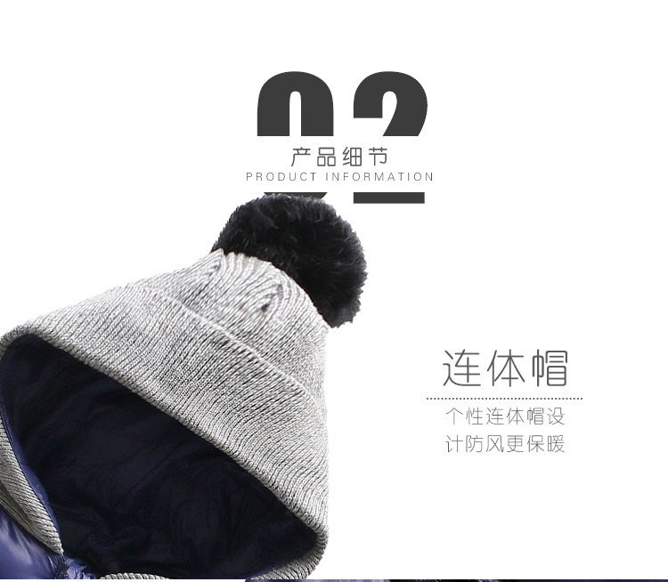 Baby Jumpsuit Winter Thickened down Cotton Rompers Wholesale Newborn Baby Clothes out Hooded Jumpsuit