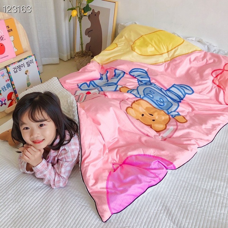 and Winter Thickening Baby Fleece Peas Pillow Blanket Kindergarten Nap Blanket Warm Quilt Core Whole Group Purchase