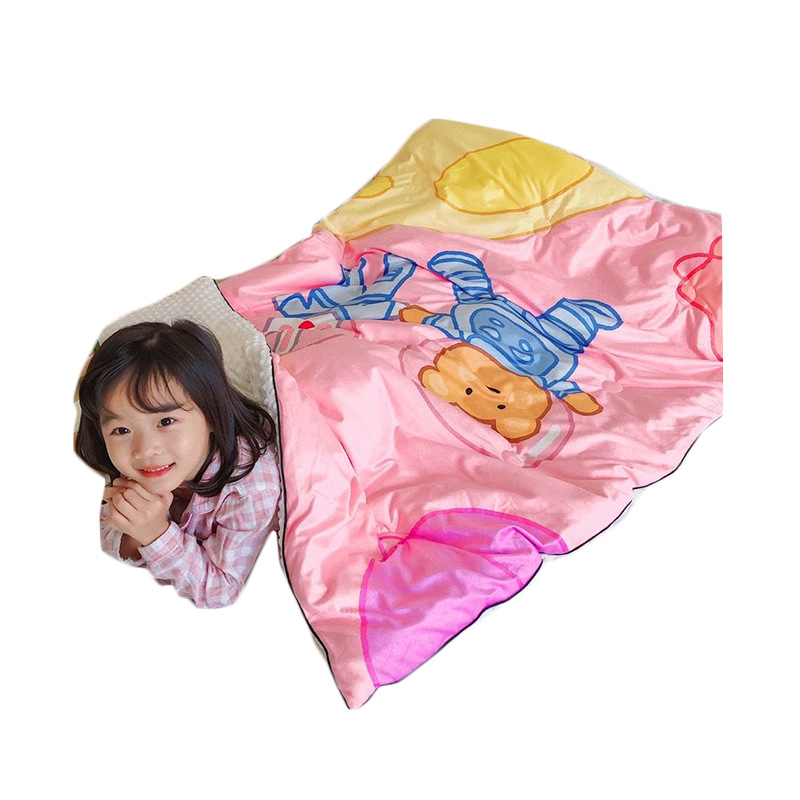and Winter Thickening Baby Fleece Peas Pillow Blanket Kindergarten Nap Blanket Warm Quilt Core Whole Group Purchase