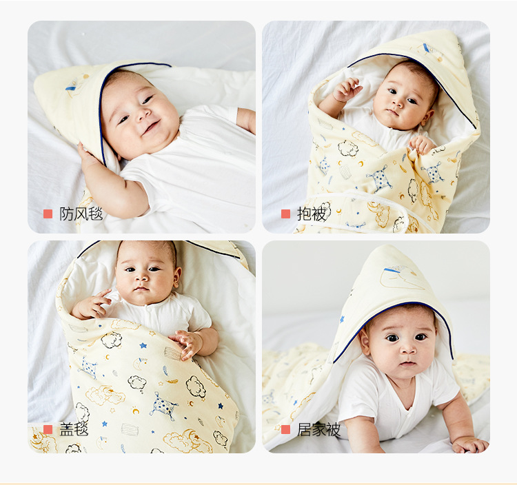Baby Blanket Winter Quilted Baby Wrapping Blanket Thickened Cotton Newborn Swaddling Quilt Baby Swaddling Hug Blanket Baby Blanket Winter Quilted Baby Wrapping Blanket Thickened Cotton Newborn Swaddling Quilt Baby Swaddling Hug Blanket