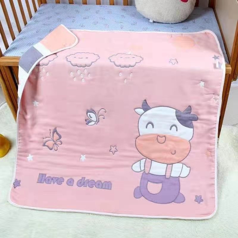 Six-Layer Gauze Towel Blanket Newborn Baby Nap Blanket Child Air Conditioner Quilt Kindergarten Gauze    Baby Blanket