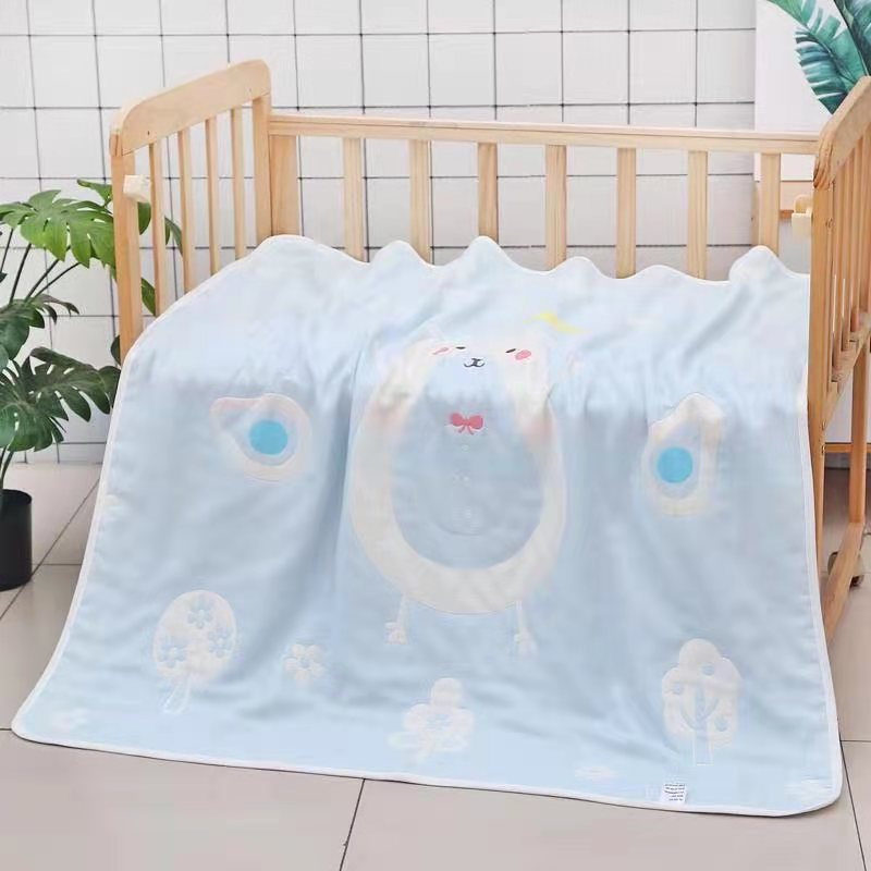 Six-Layer Gauze Towel Blanket Newborn Baby Nap Blanket Child Air Conditioner Quilt Kindergarten Gauze    Baby Blanket