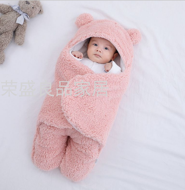 Baby Baby&#039;s Blanket Newborn Autumn and Winter Thickened Quilt Newborn Baby Anti-Startle Swaddling 0-3-6 Months