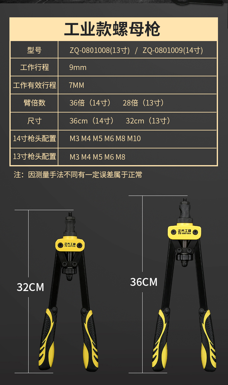 Manual riveting gun household small riveting gun riveting nail riveting pliers riveting nuts grab tool nut gun