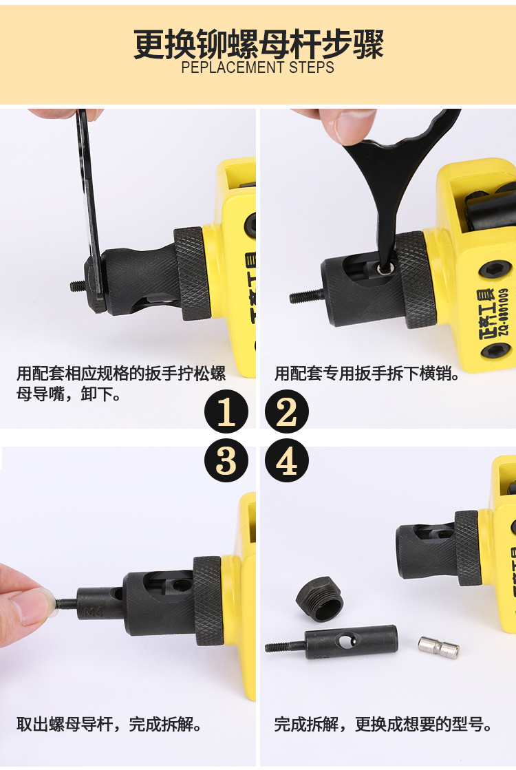 Manual riveting gun household small riveting gun riveting nail riveting pliers riveting nuts grab tool nut gun