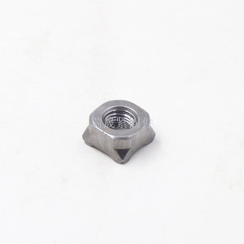 Carbon steel original square welding nut, four corner nut, spot welding nut, female Weld Nuts, four sides