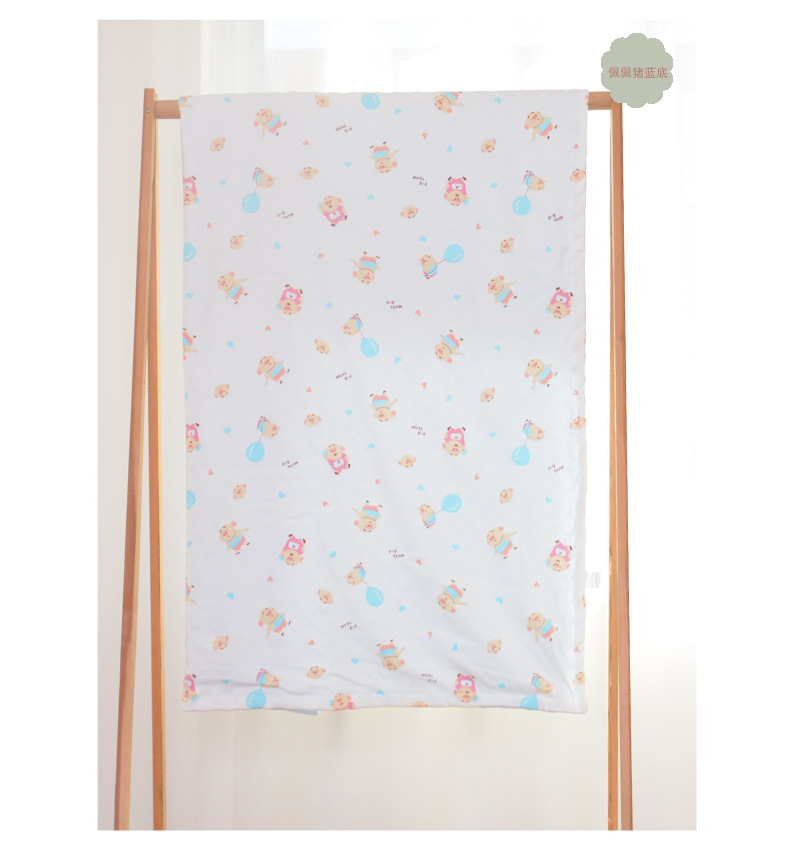 Baby Blanket Quilt Autumn and Winter Baby Blanket Printed Coral Fleece Air Conditioner Quilt Bean Blanket Whole Small