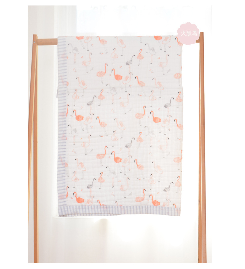 Baby Blanket Quilt Autumn and Winter Baby Blanket Printed Coral Fleece Air Conditioner Quilt Bean Blanket Whole Small