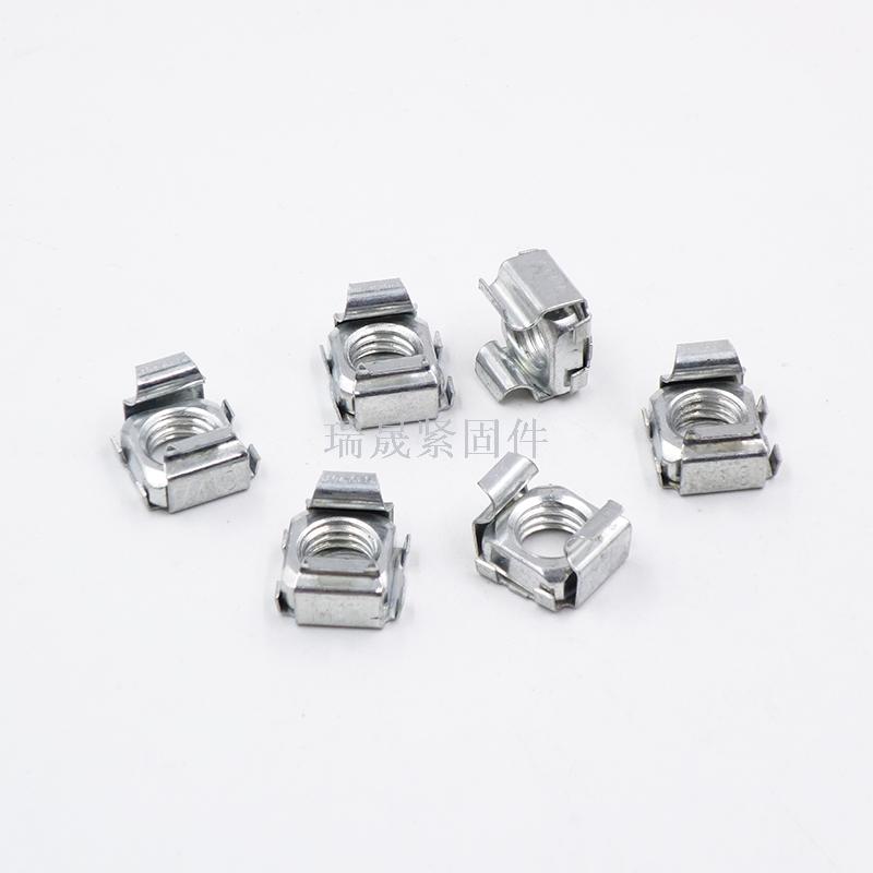 Factory wholesale card nut cabinet cabinet nuts square nuts galvanized carbon steel floating nuts
