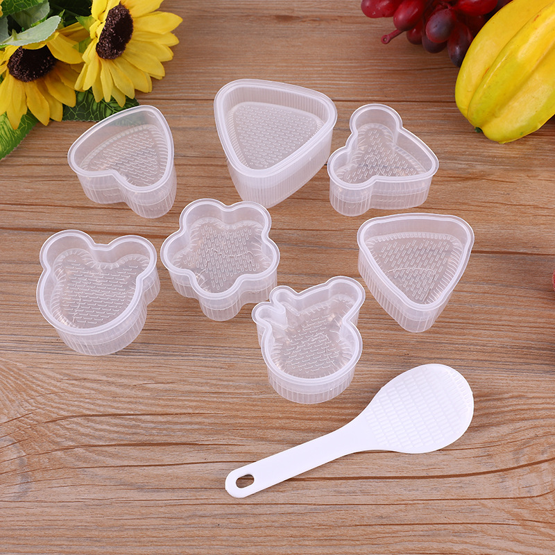 Creative Cartoon Shape Triangle Rice Ball Mold Household Children&#039;s Rice Bento Mold DIY Seaweed Sushi Mold