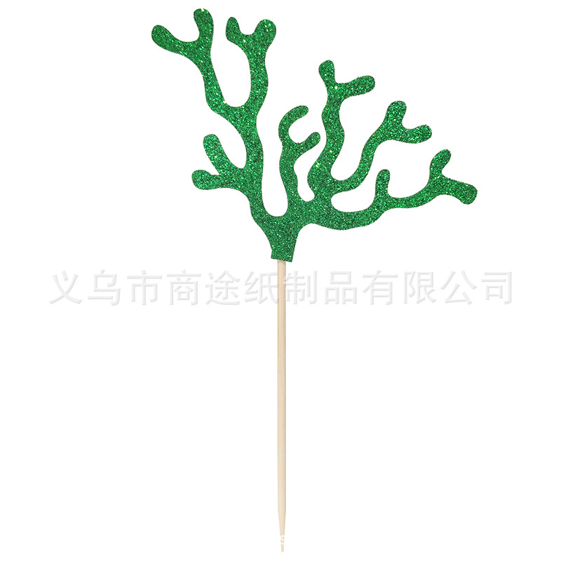 Summer Cake Decoration Creative Mermaid Shell Seaweed Cake Inserting Card Beach Party Cake Toothpick Holder Summer Cake Decoration Creative Mermaid Shell Seaweed Cake Inserting Card Beach Party Cake Toothpick Holder