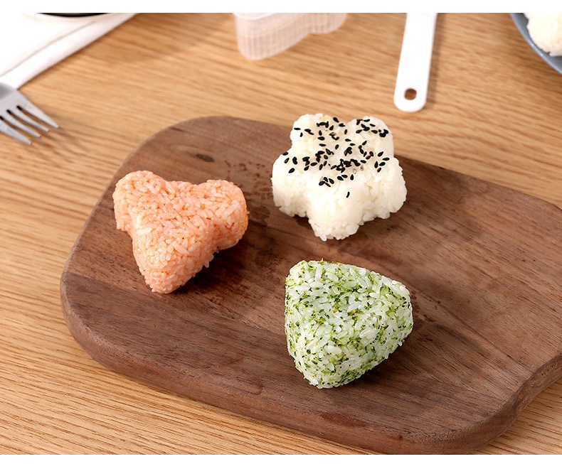 Creative Cartoon Shape Triangle Rice Ball Mold Household Children's Rice Bento Mold DIY Seaweed Sushi Mold Creative Cartoon Shape Triangle Rice Ball Mold Household Children's Rice Bento Mold DIY Seaweed Sushi Mold