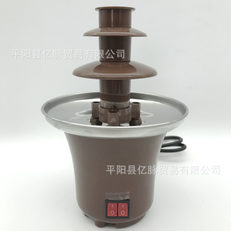 Mini Three-Layer Waterfall Machine Children's Kindergarten DIY Activity Party Home Chocolate Fountain Machine