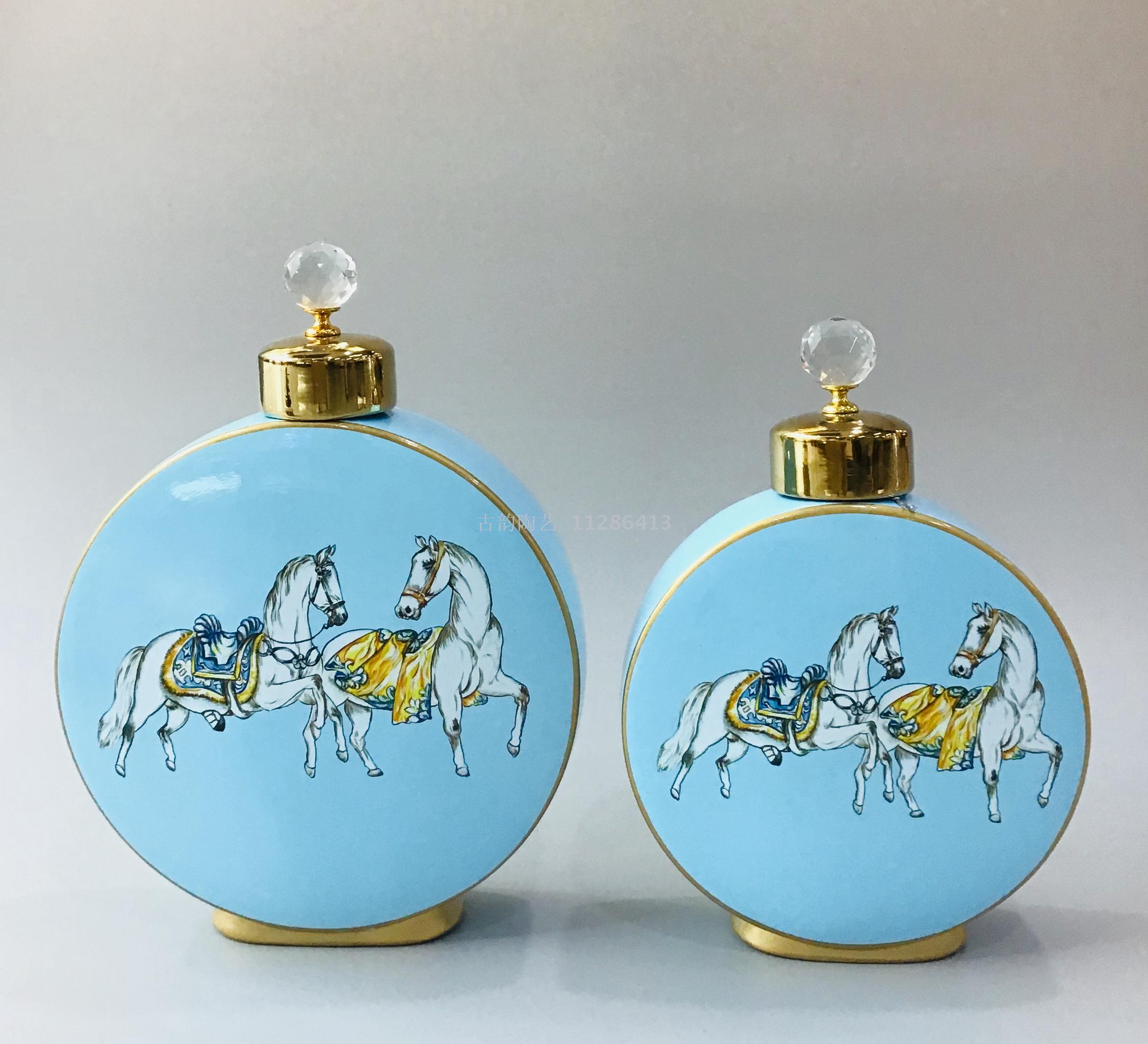 Manufacturer sells ceramic vases to set up candy jar storage jar chocolate jar home decor