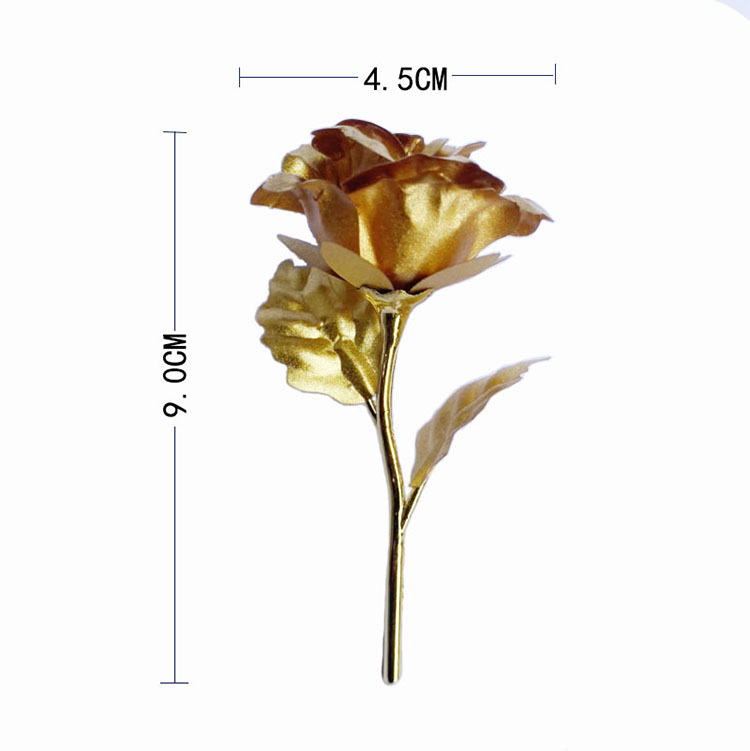 GoldFoil Roses Chinese Valentine&#039;s Day Gift Chocolate Golden Rose Valentine&#039;s Day Gift Box in Stock Whole