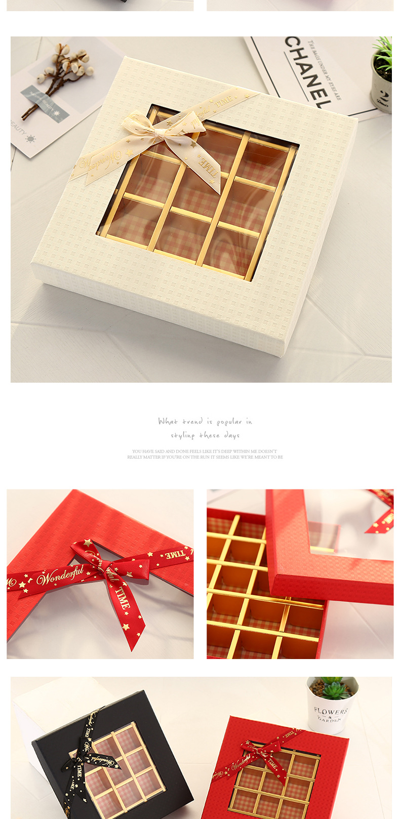 Square Window Square 25 Grid Chocolate Box Rose Flower Box Soap Flower Box Boutique Gift Box Candy Box Square Window Square 25 Grid Chocolate Box Rose Flower Box Soap Flower Box Boutique Gift Box Candy Box